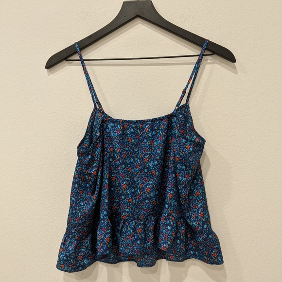 F21 Flowy Floral Print Cami w/Ruffled Hem - Picture 6 of 6